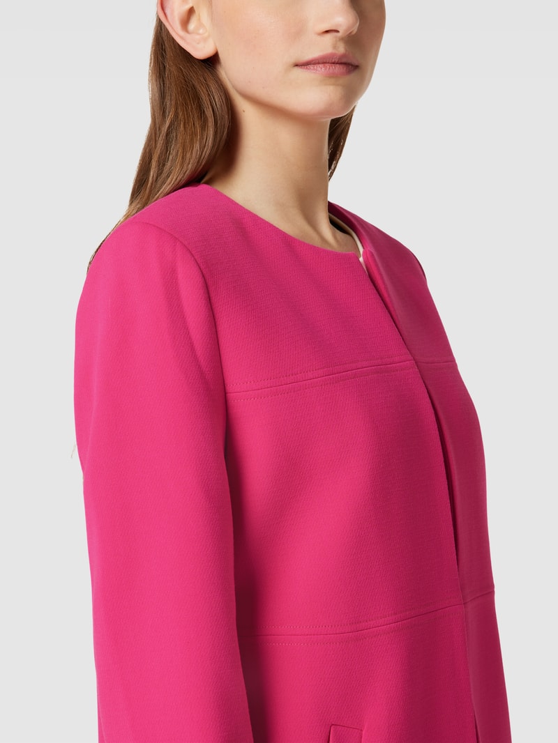 Longblazer mit Hakenverschluss in pink