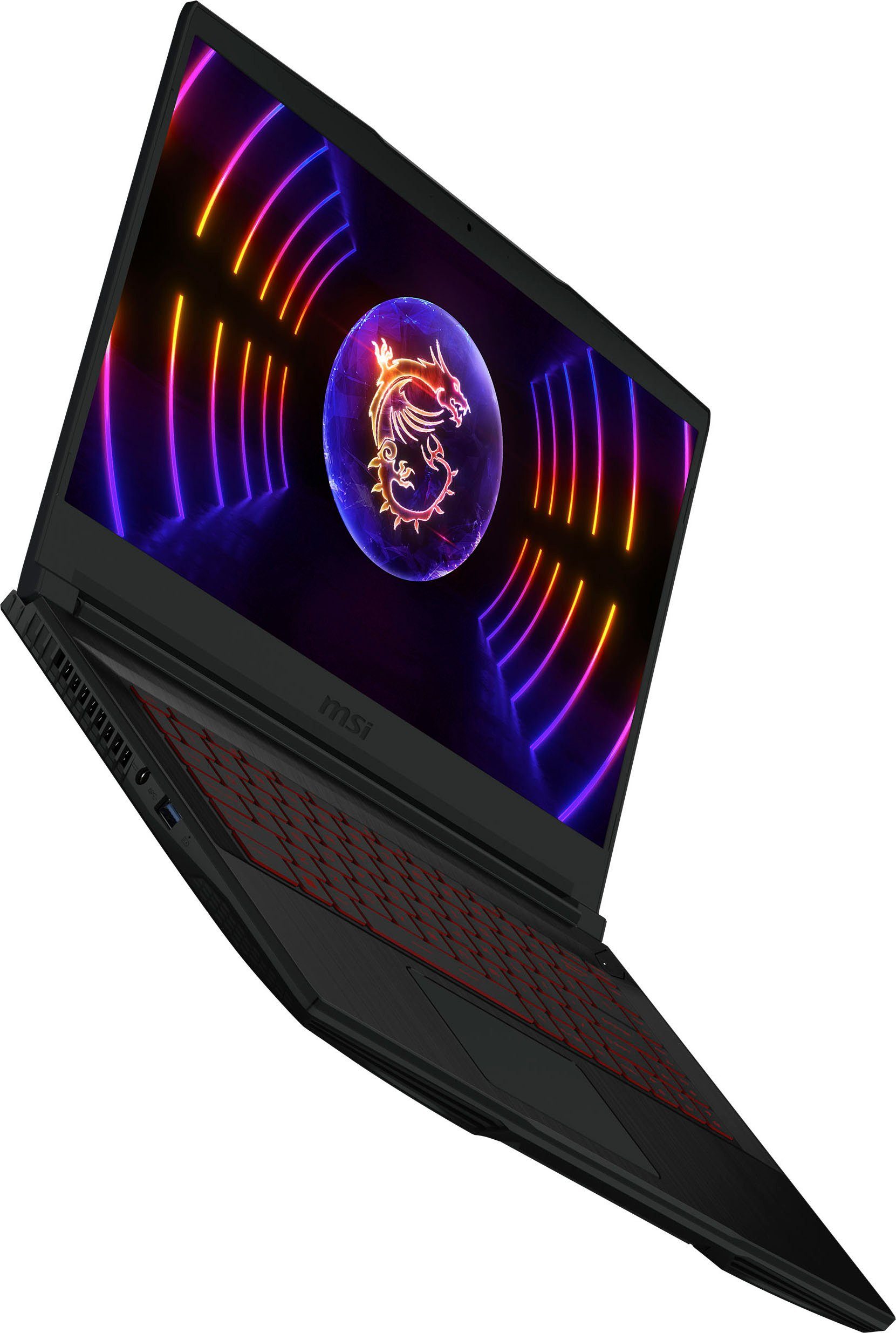MSI Thin GF63 12UC-822 Gaming-Notebook (39,6 cm/15,6 Zoll, Intel Core i5 12450H, GeForce RTX 3050, 512 GB SSD)