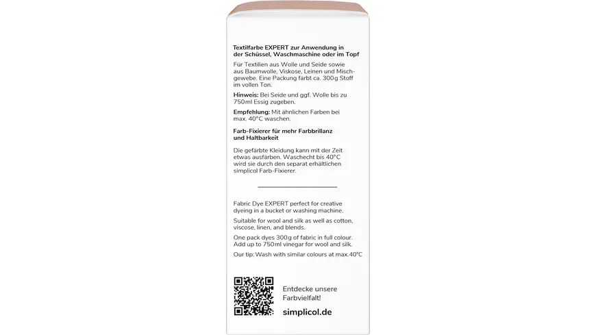 Simplicol Textilfarbe Expert India-Orange 150 ml