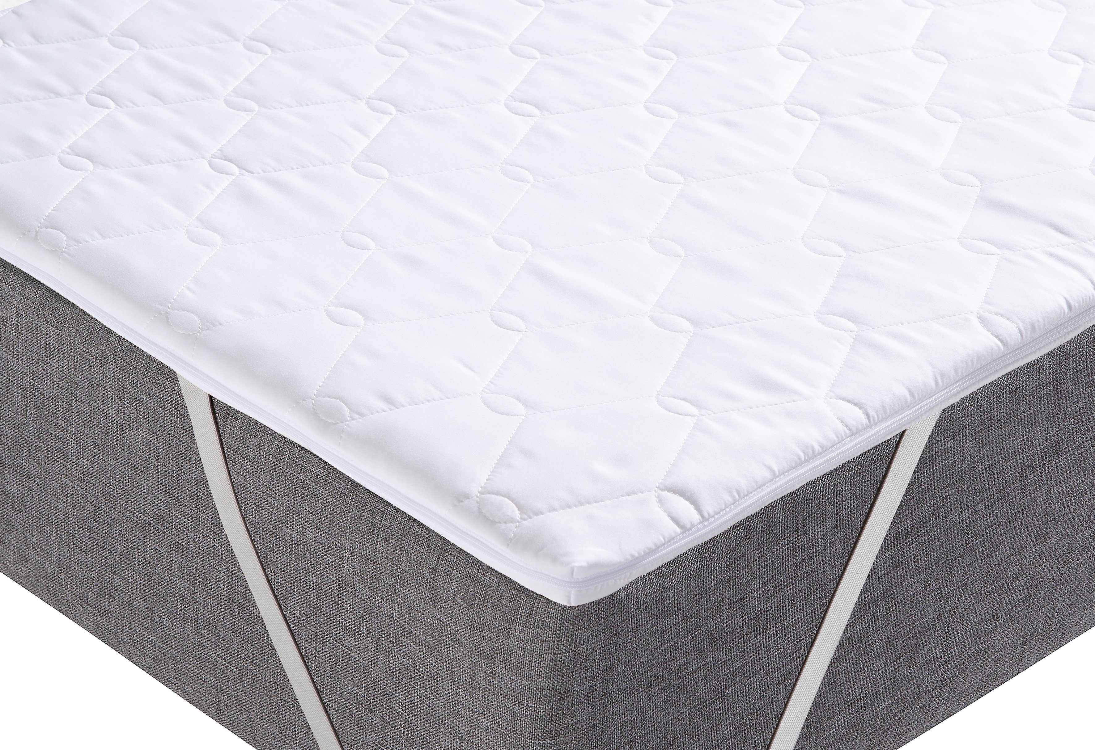 Topper Eliana Topper für Matratzen 90x200 cm, 140x200 geeignet, my home, 4 cm hoch, Komfortschaum, Matratzentopper, Boxspringmatratzen und Boxspringbett geeignet