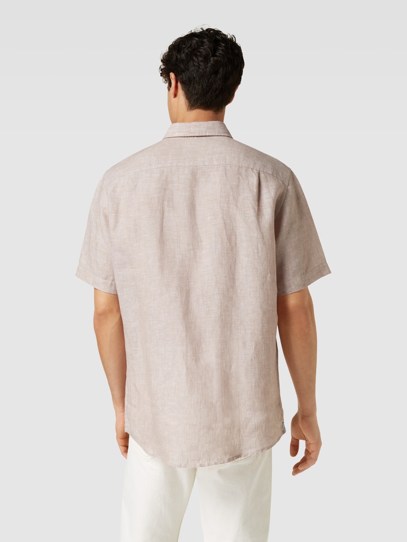 Freizeithemd mit Button-Down-Kragen in sand