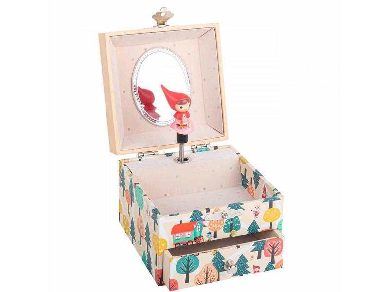 Boite à Musique Cube Petit Chaperon Rouge
