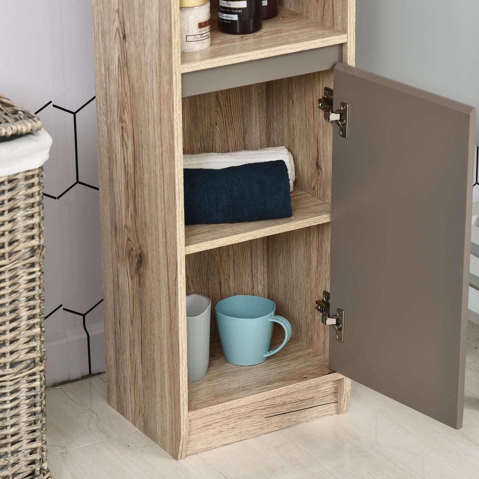 HOMCOM Badkommode Badezimmerschrank im modernen Design