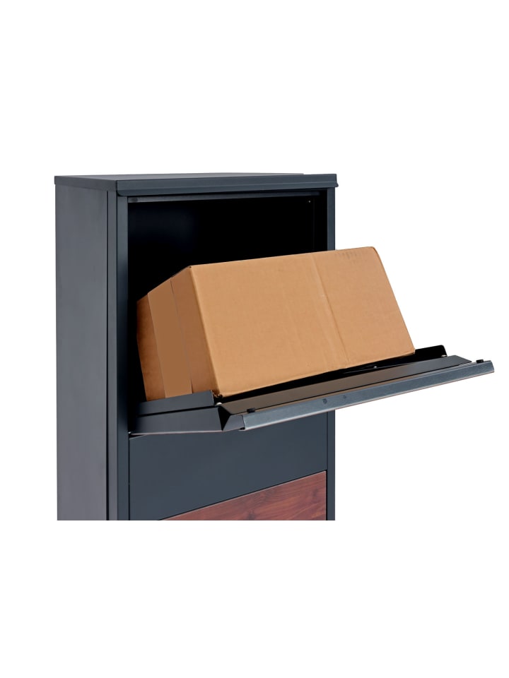 MCW Paketkasten G80 Größe XL, Verzinkt anthrazit Holzoptik dunkelbraun günstig kaufen onesize