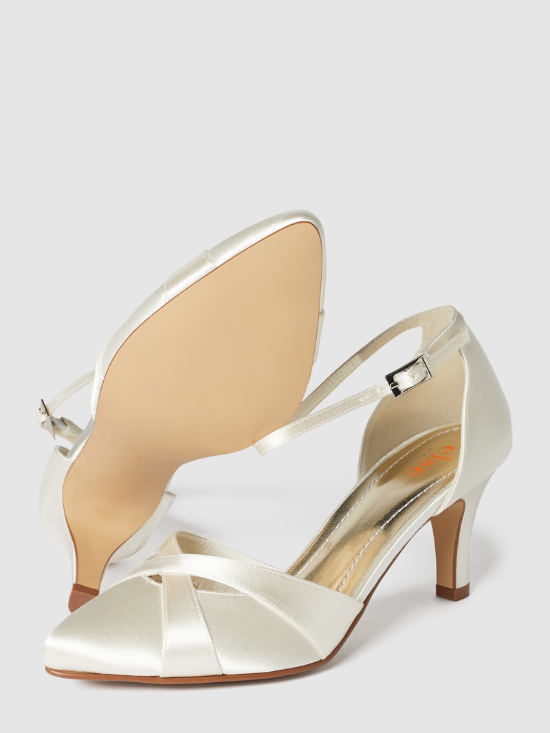 Brautschuhe aus Satin Modell 'Coconut Ice' in offwhite