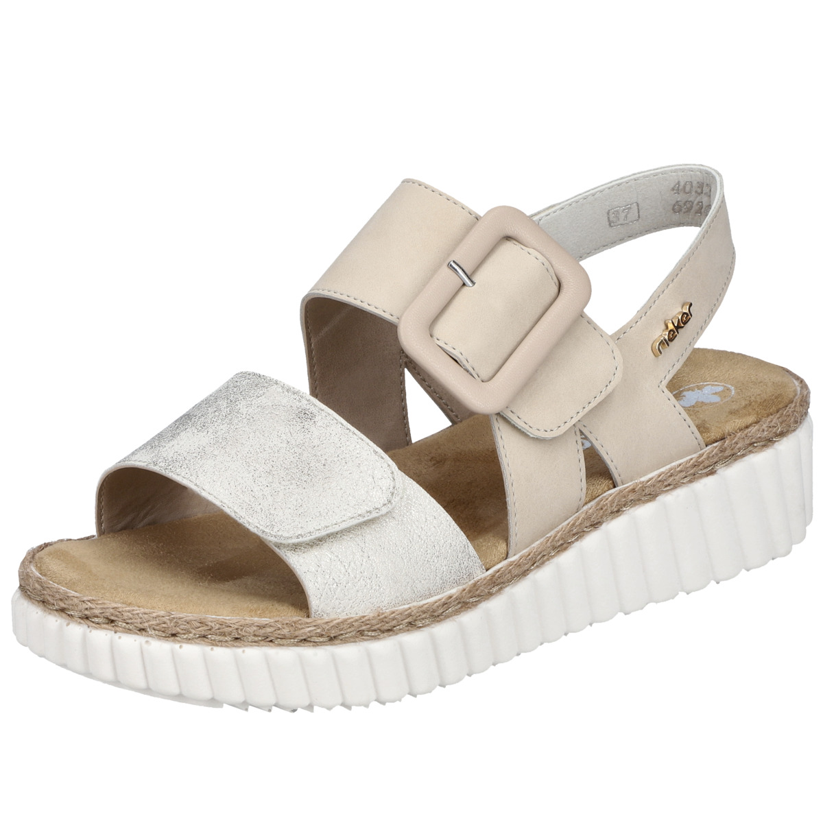 Rieker 69260 Keilsandale beige