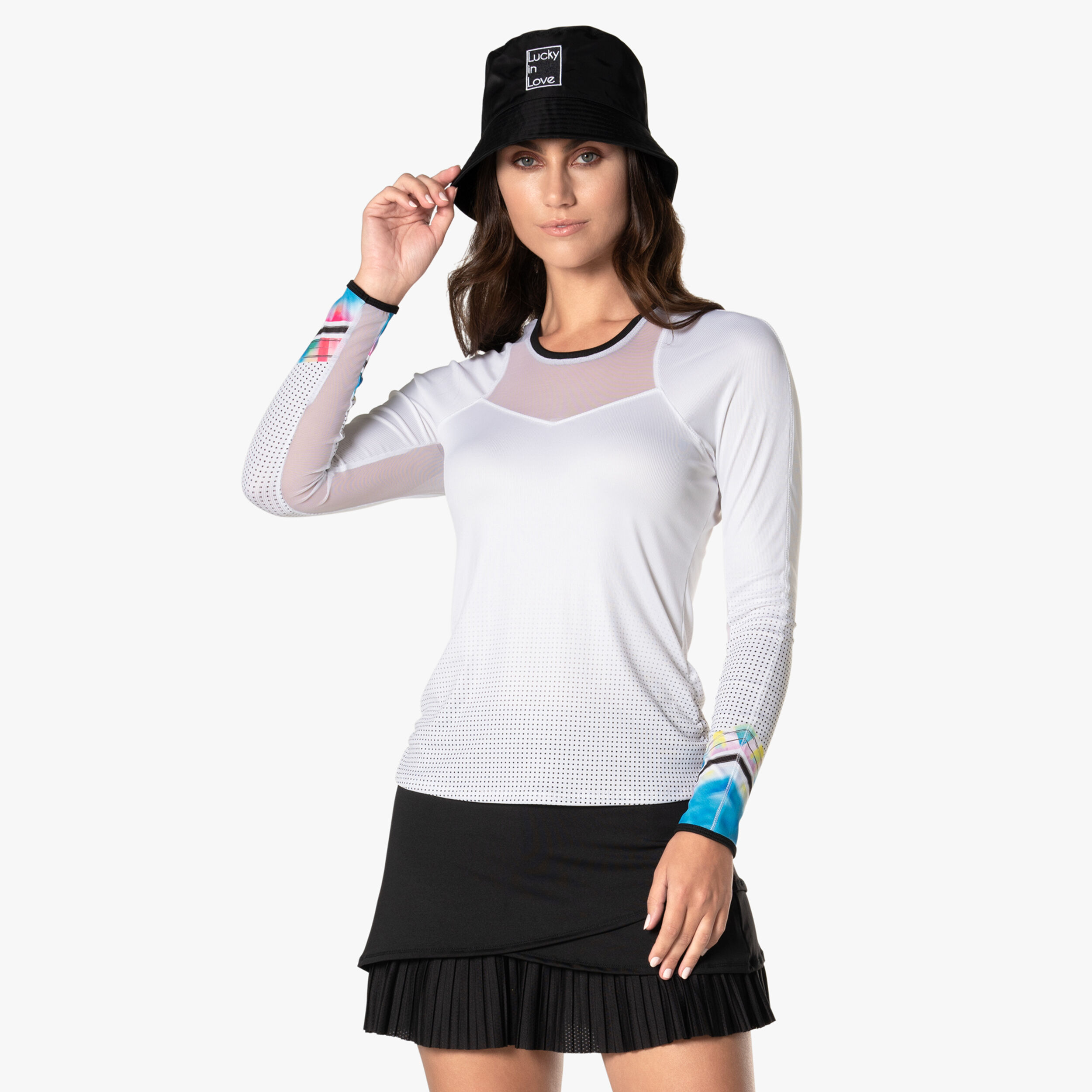 Off Tropic Longsleeve Damen - Weiß, Mehrfarbig