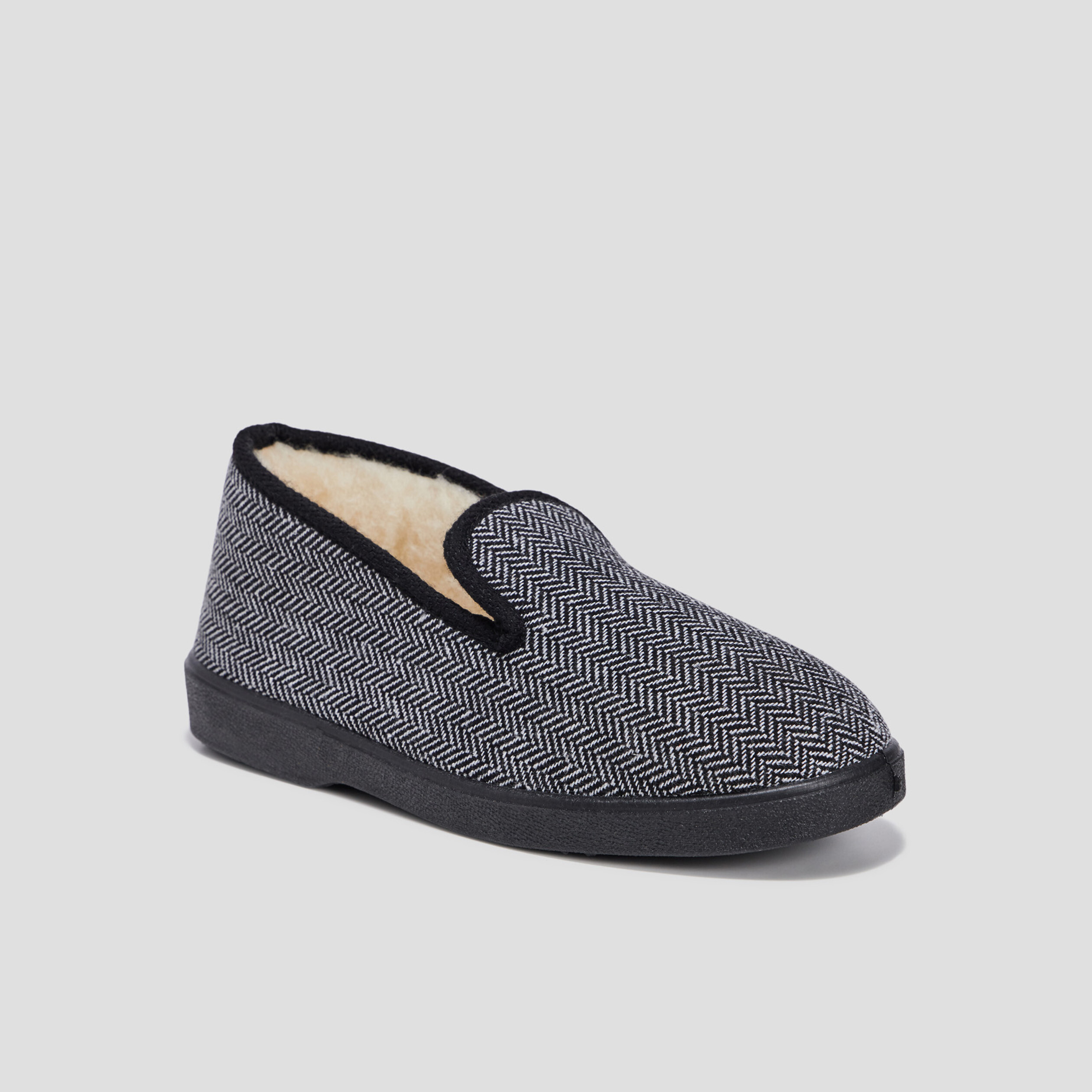 Chaussons charentaises noir homme | La Halle