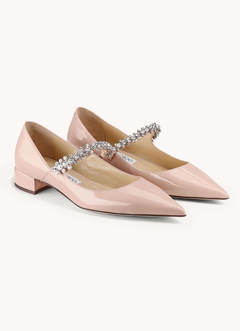 Jimmy Choo Bing Pumps aus Kalbsleder mit Kristallen