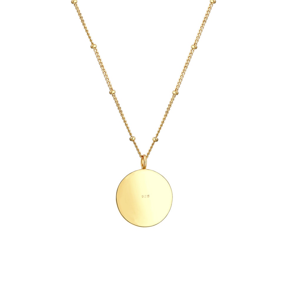 Elli Elli Collier Plaquette Boussole Pendentif Filigrane Vintage Look Collier Femme -  Bijoux