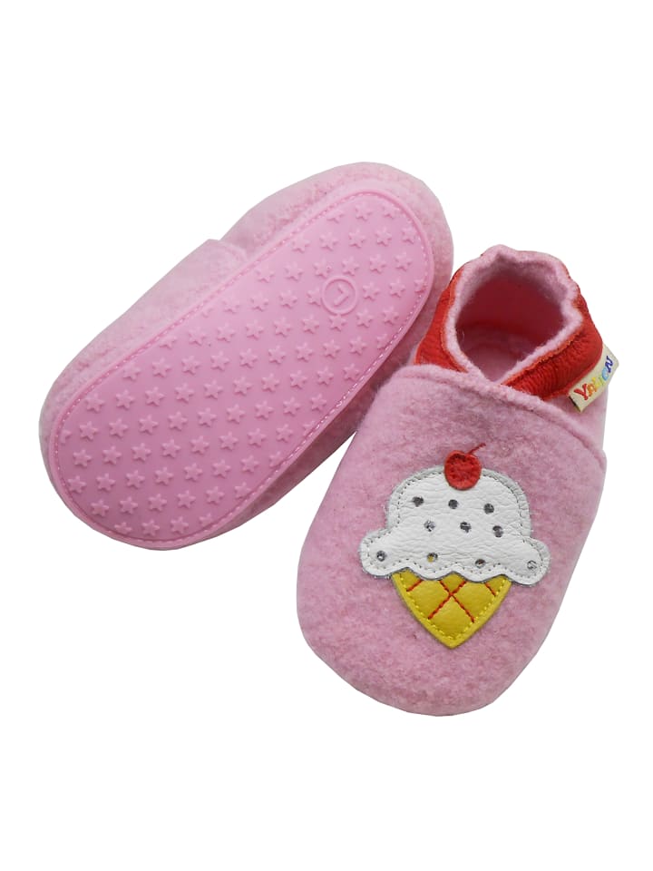Yalion Leder-Krabbelschuhe 