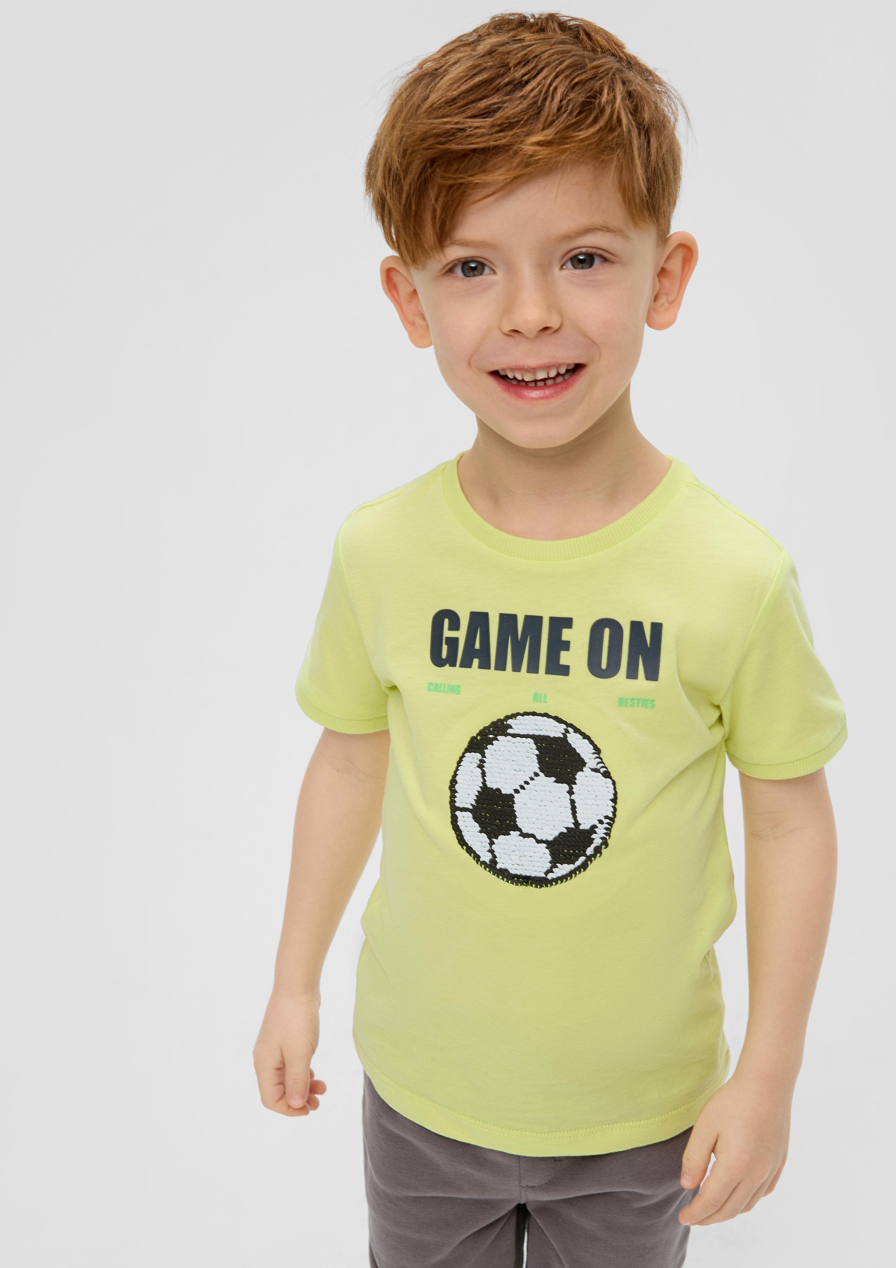 T-Shirt mit Wendepailletten  2143103-7017