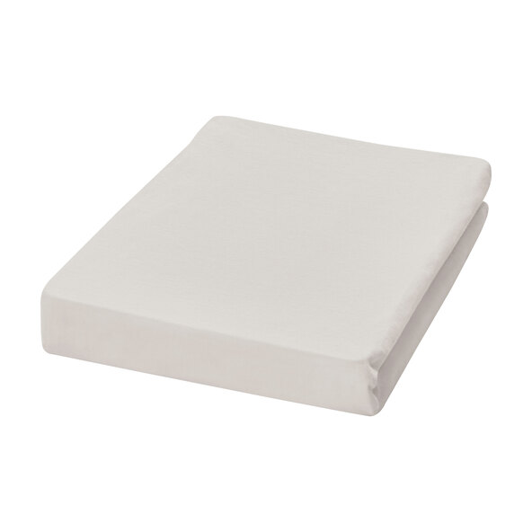 Jersey Spannbetttuch, 90-100 x 200 cm, silber