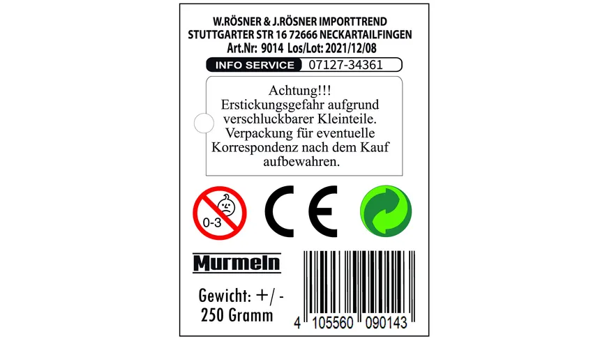 MURMELN IM  NETZ ROESNER 9014