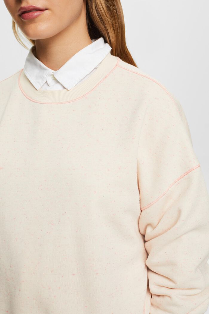Sweatshirt im Sprenkel-Look, Baumwollmix