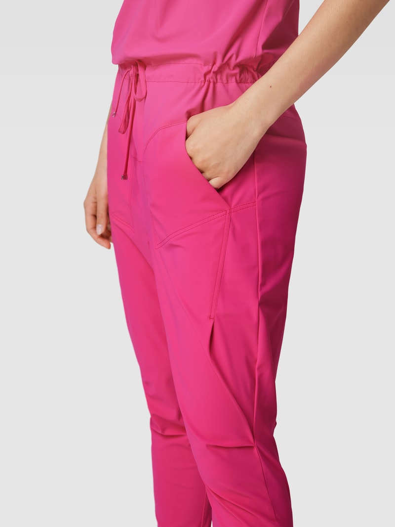 Jumpsuit mit V-Ausschnitt Modell 'GIRA' in pink