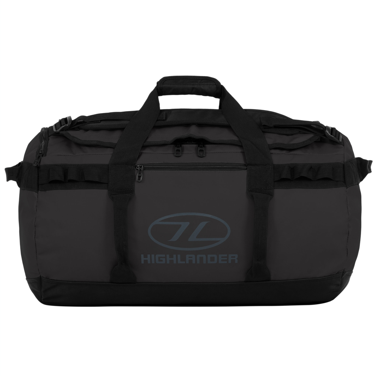 Highlander Storm Kitbag 65 schwarze Wochenendtasche
