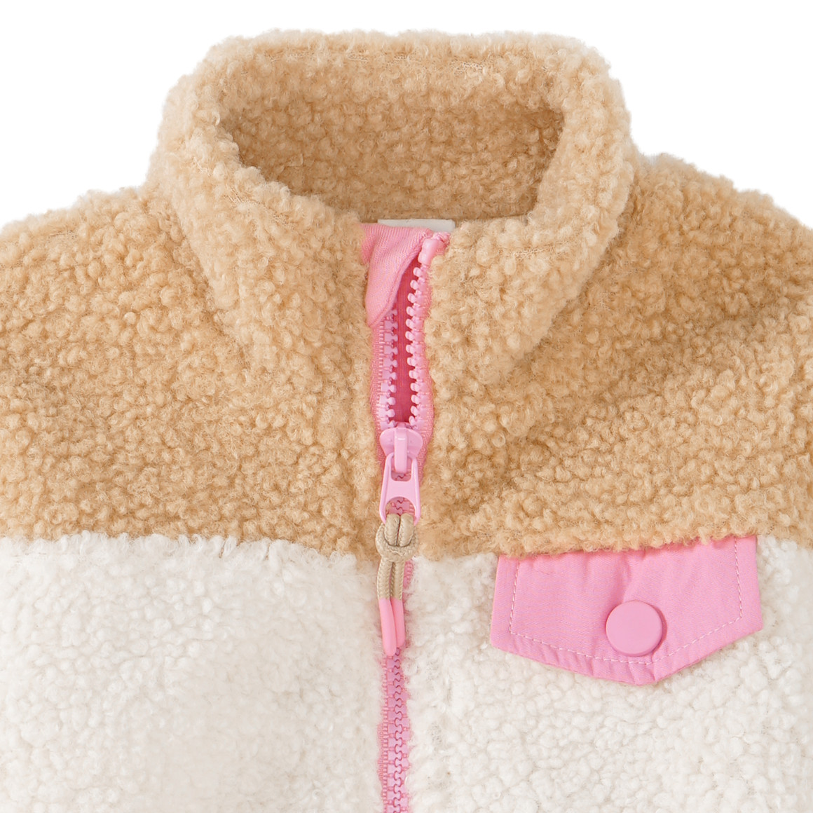 Baby Teddyjacke mit Reißverschluss