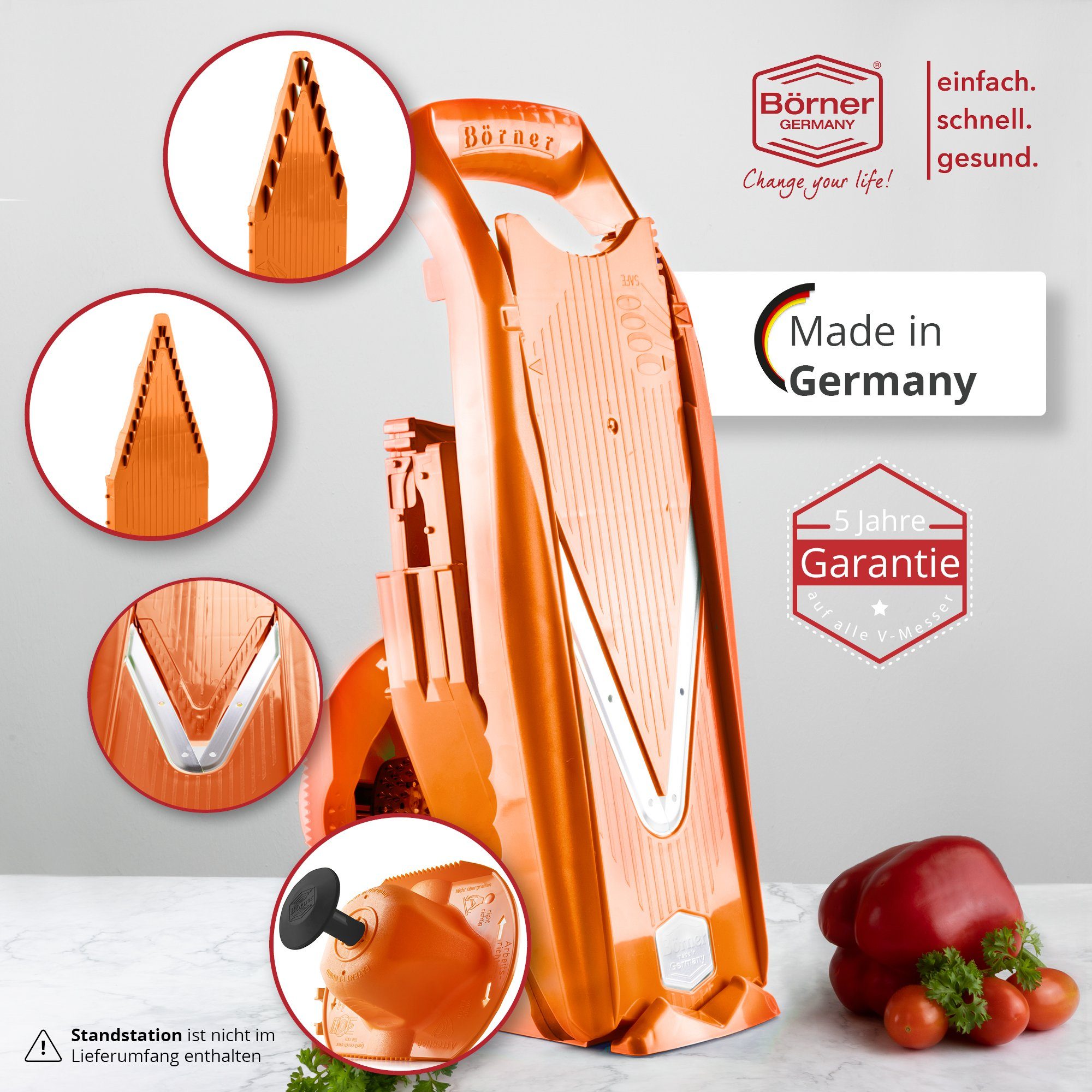 Börner Gemüsehobel Gemüsehobel V5 PowerLine Starter Set