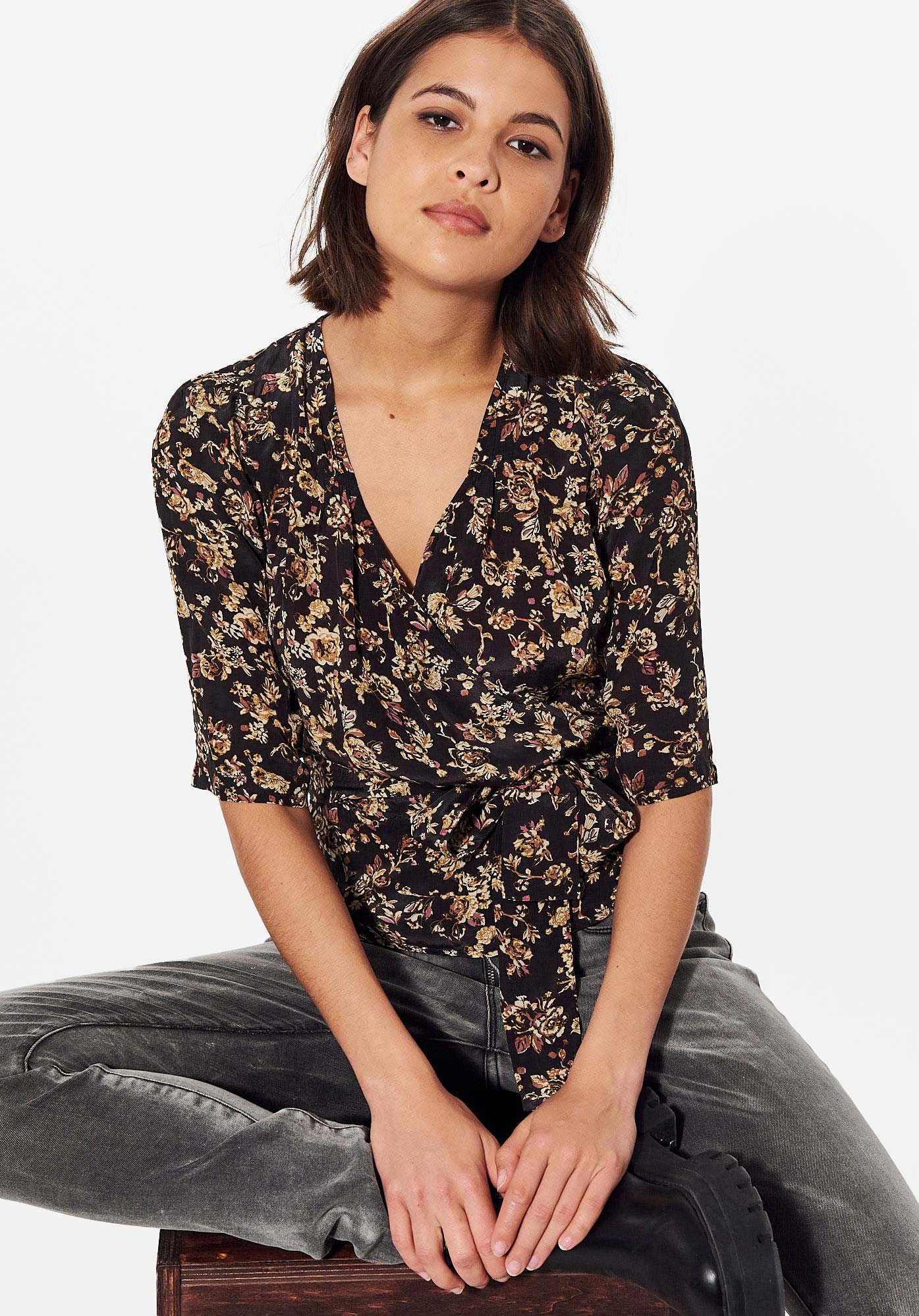 NABY   Blouse fleurie Femme