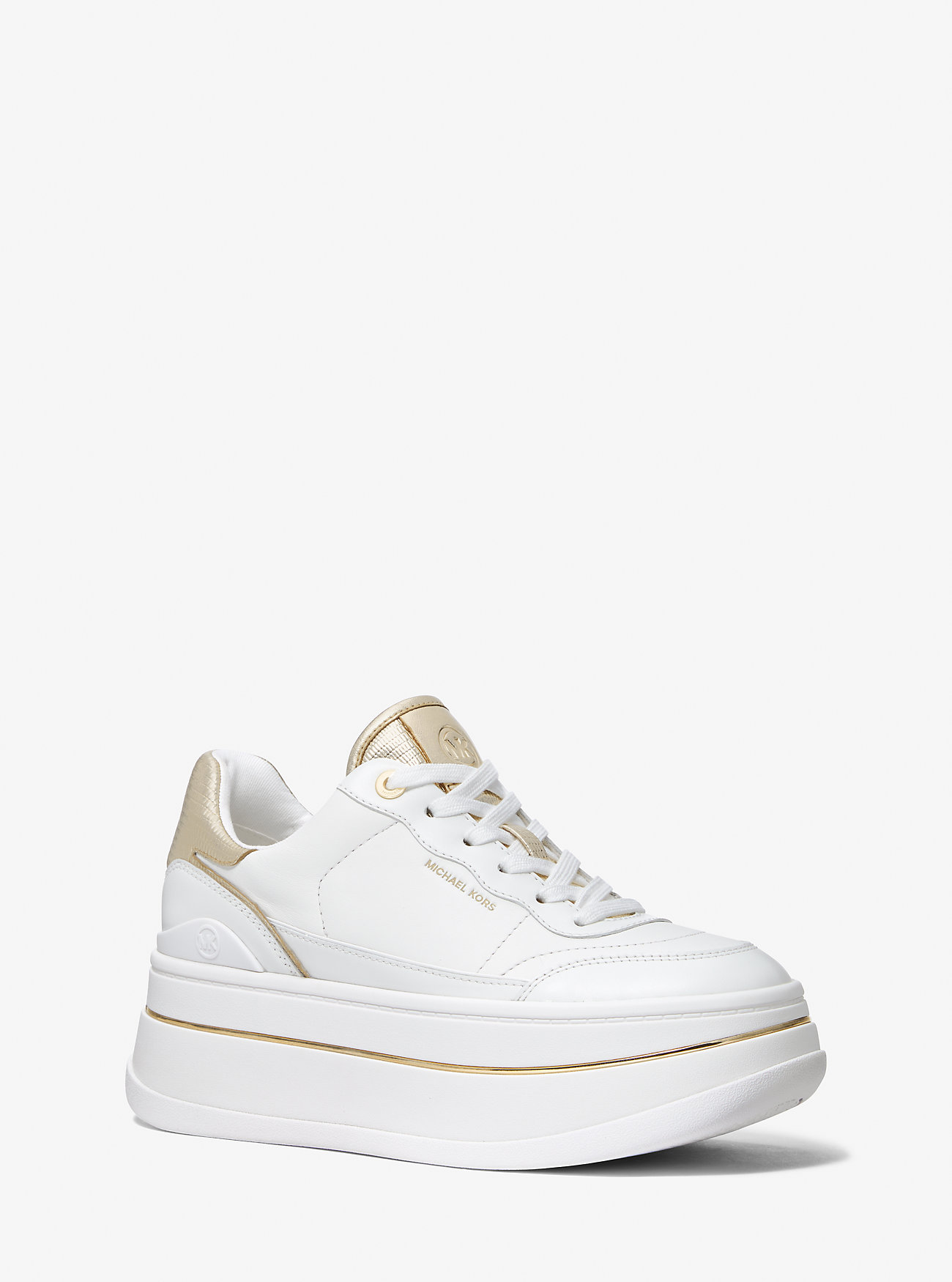 Hayes Platform Sneaker i skinn - BLEKEGYLL