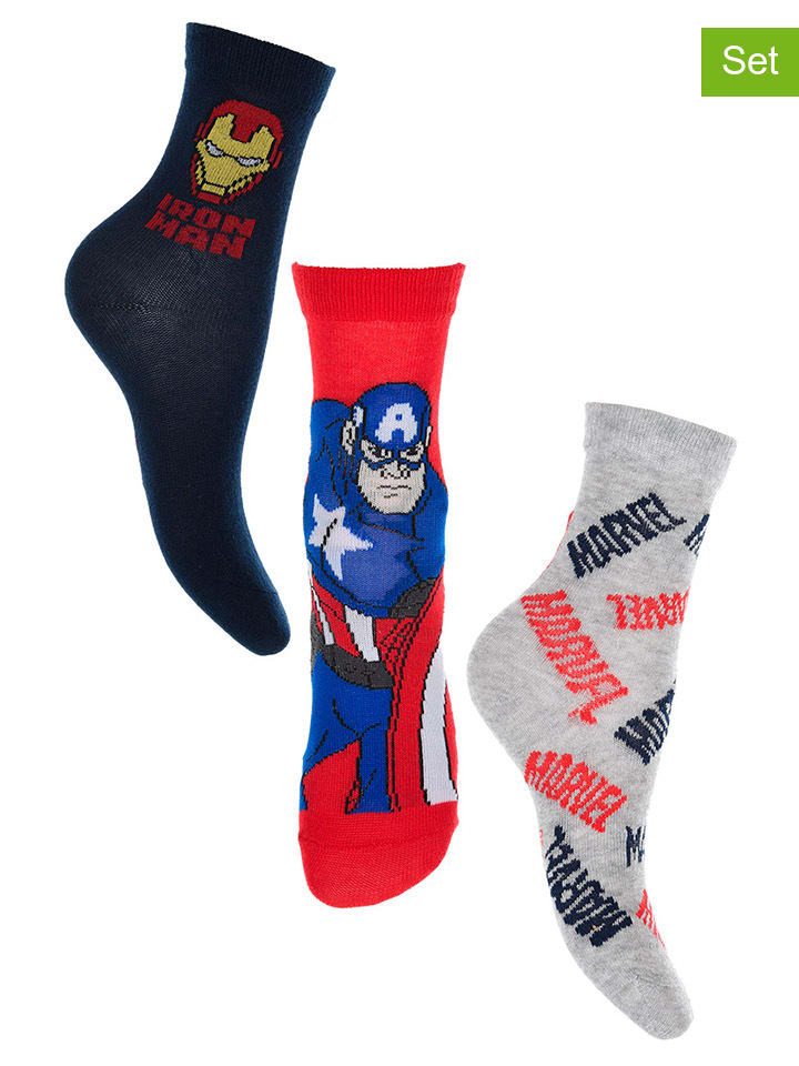 Avengers 3er-Set: Socken 