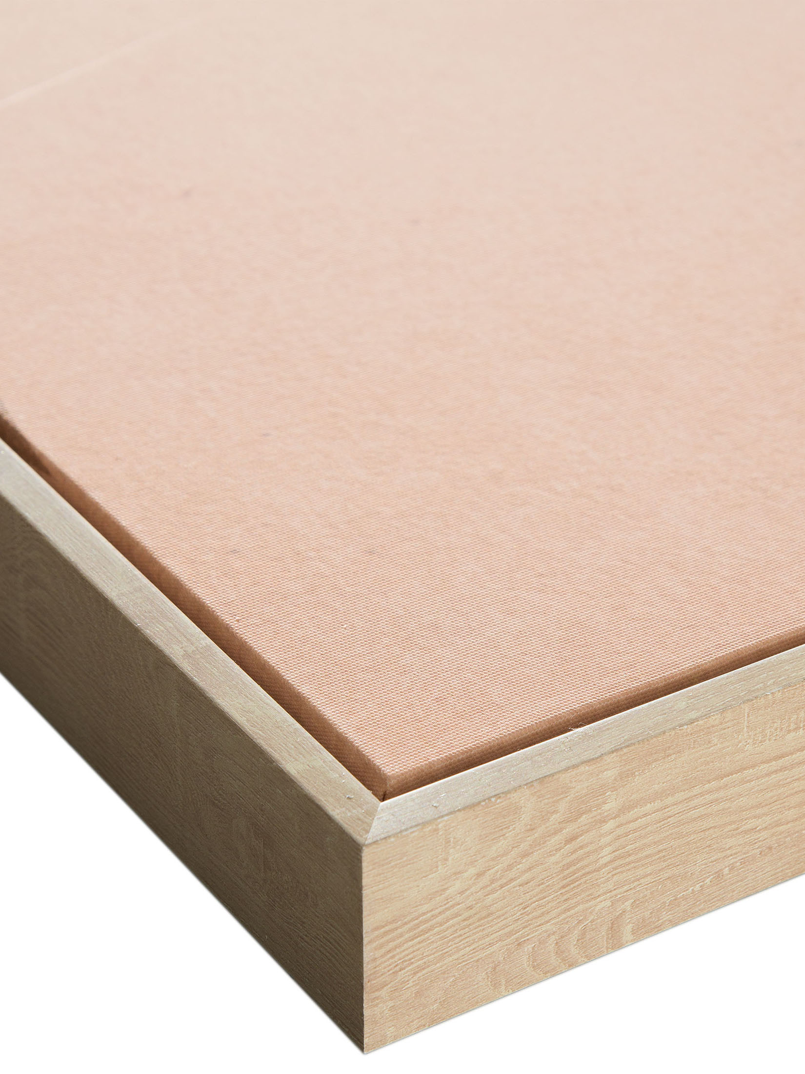 Seamless Beauty Leinwand-Druck-gerahmt, Beige/Schwarz