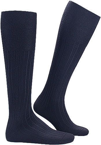 Falke, Serie Luxury No.2, Kniestrümpfe, Kaschmir, dunkelblau