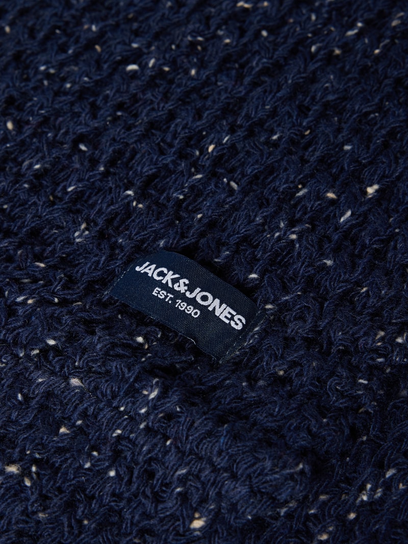 Loop-Schal mit Label-Detail Modell 'CLIFF' in marineblau