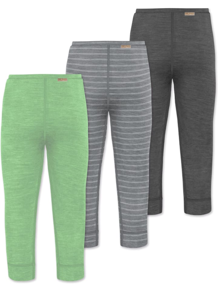 Normani Outdoor Sports 3er Pack Baby Merino Hose Unterhose „Tihoi