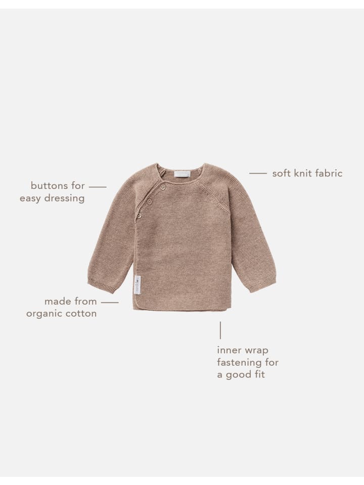 Noppies Strickjacke Pino in Taupe Melange günstig kaufen