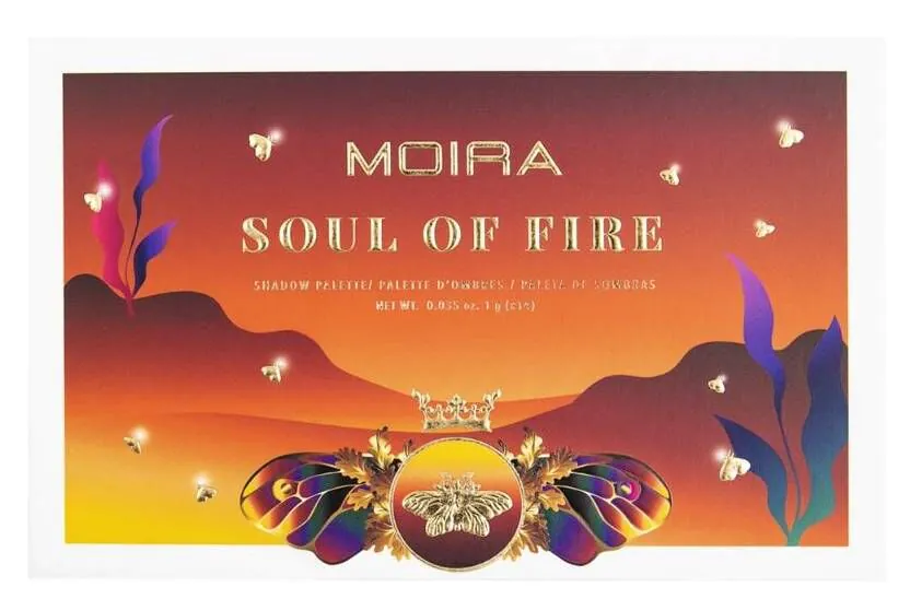 Moira Mystic Palette Soul Of Fire akių šešėlių paletė