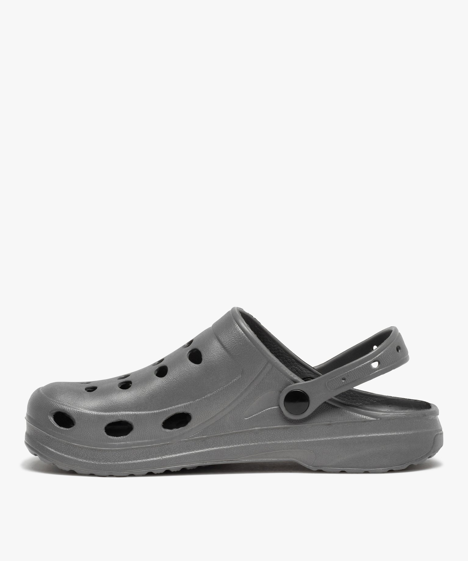 Sabots souples homme dessus uni perforé gris | GEMO