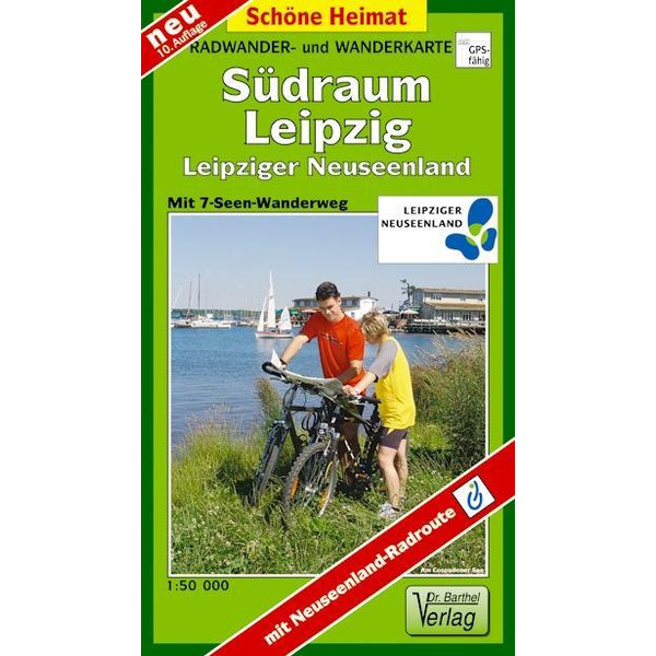 Radwander- und Wanderkarte Südraum Leipzig 1 : 50 000 - Wanderkarte