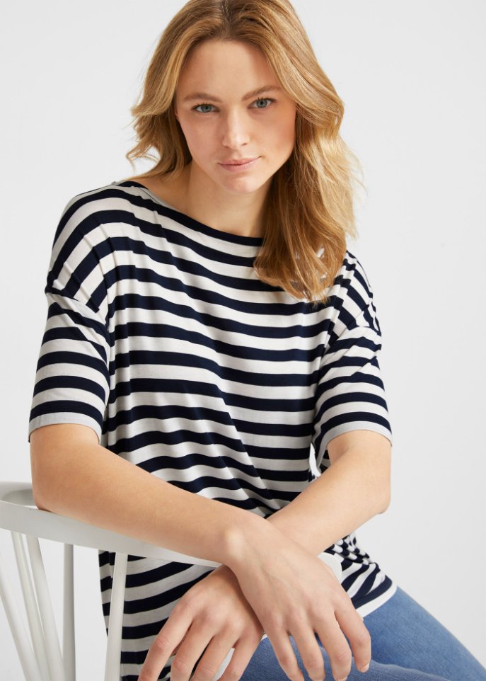 Gestreiftes Oversize-Shirt