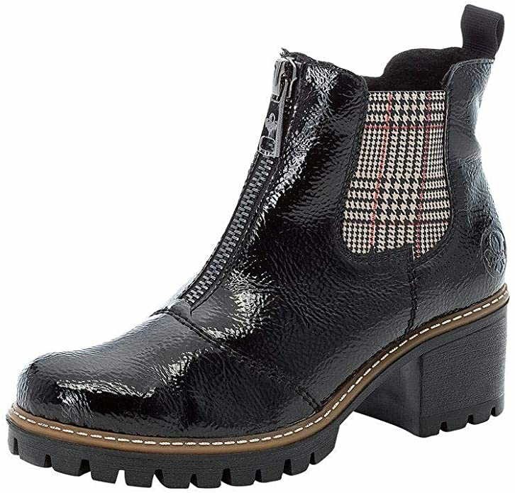 RIEKER Chelsea Boot schwarz LAGRO black/karo