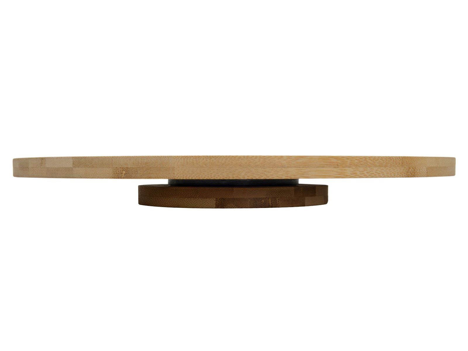 Spetebo Tortenplatte Bambus Drehteller - 33,5 cm - drehbar, Bambus, drehbare Käse- und Servierplatte in 33,5 cm aus Bambus
