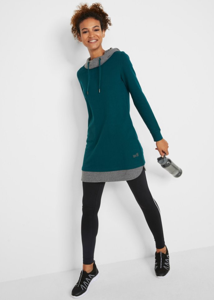 Longsweatshirt mit Leggings (2-tlg. Set)