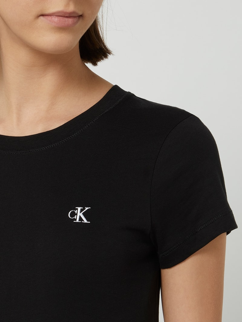 T-Shirt aus Bio-Baumwolle in schwarz