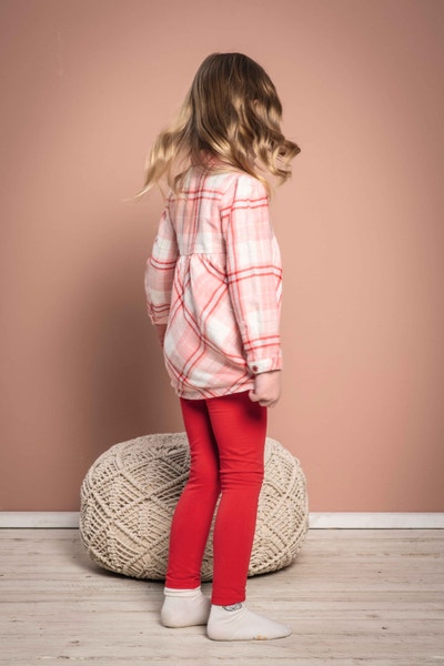 Leggings, rot für Mädchen