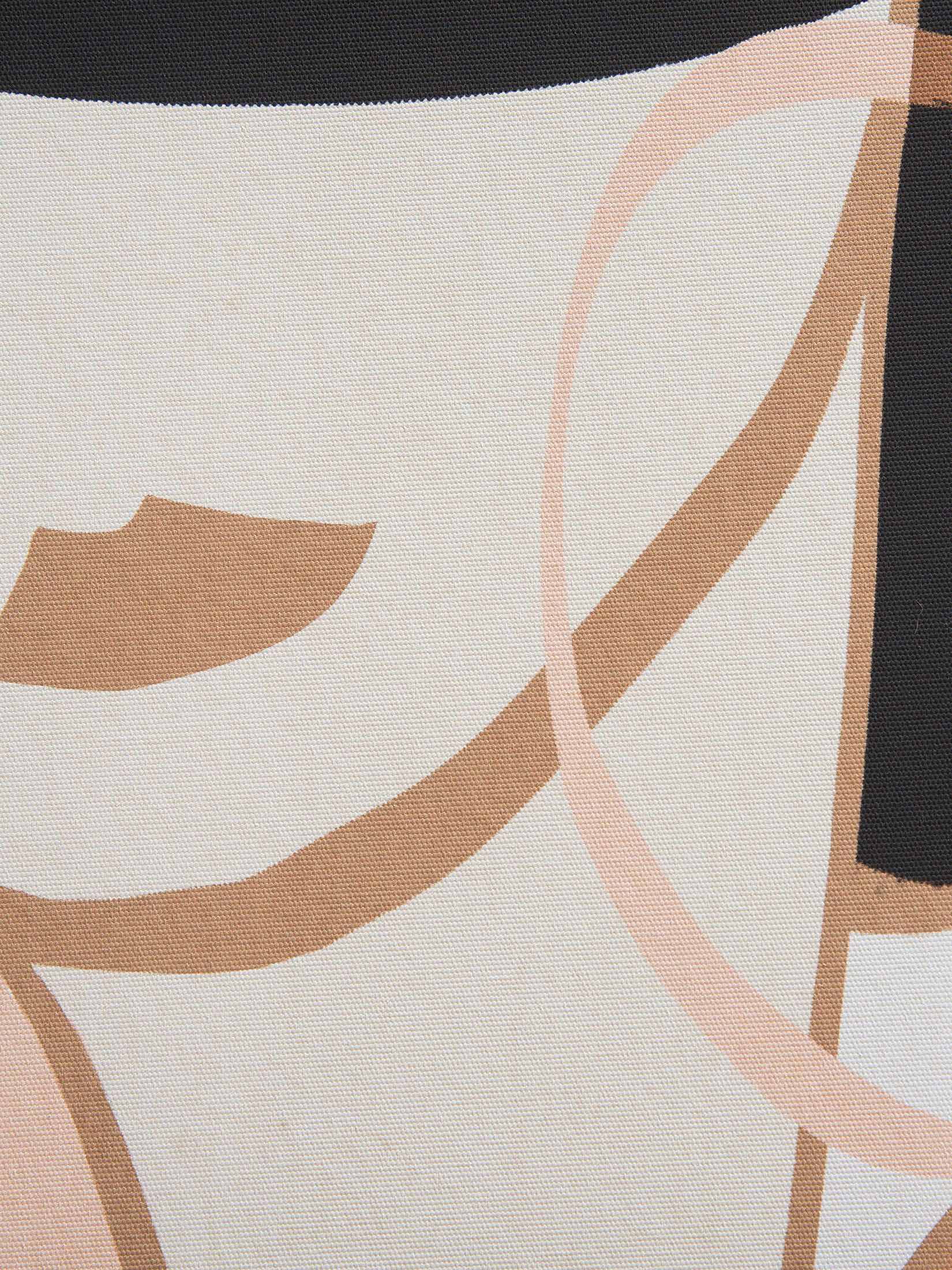 Seamless Beauty Leinwand-Druck-gerahmt, Beige/Schwarz