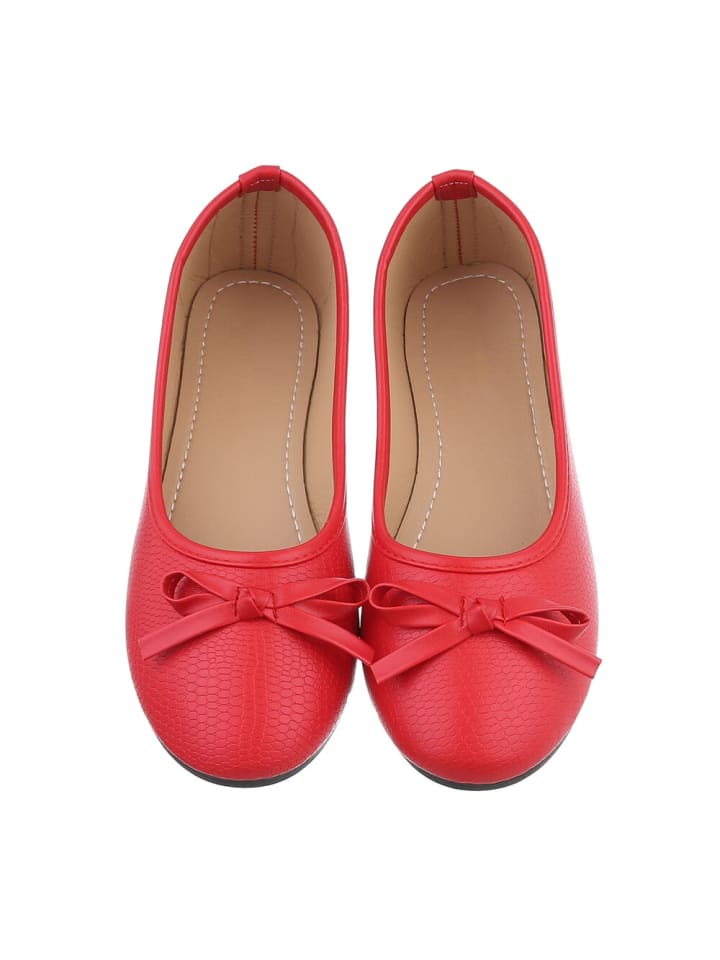 Ital-Design Ballerina in Rot günstig kaufen