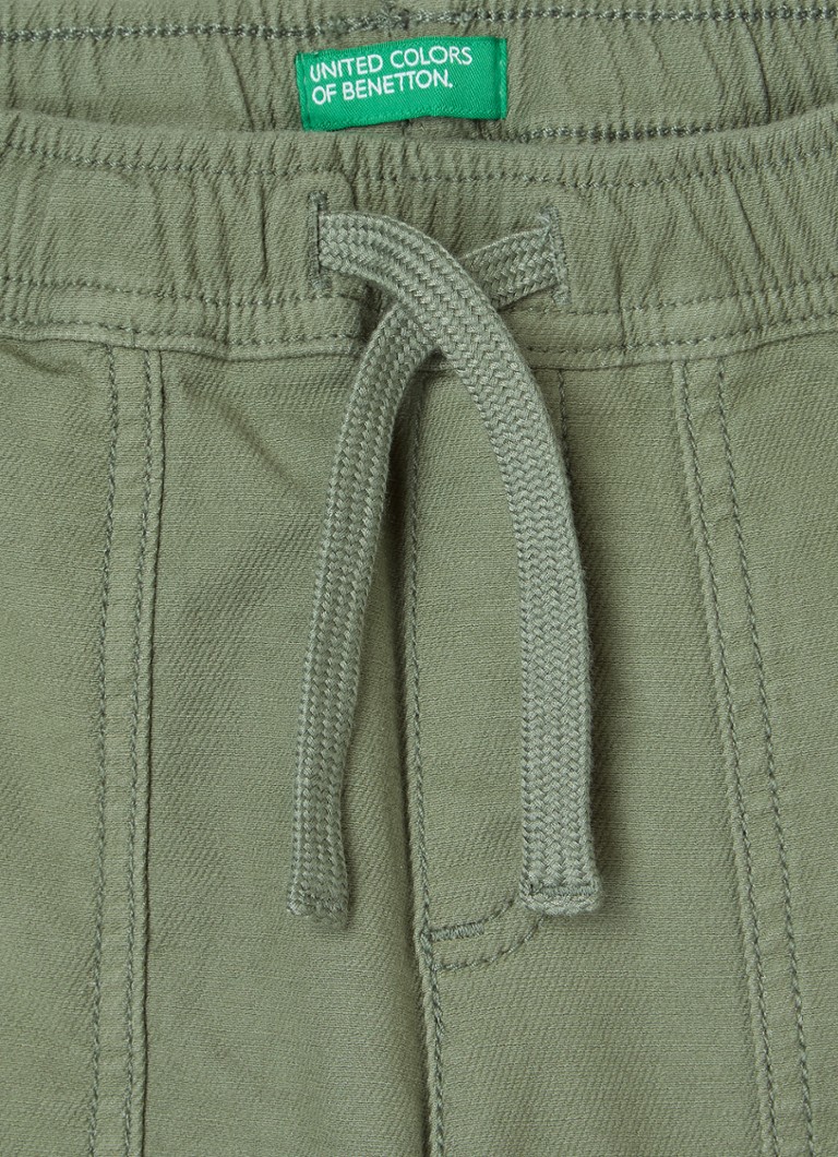 Calça cargo Benetton de corte reto em mistura de lyocell