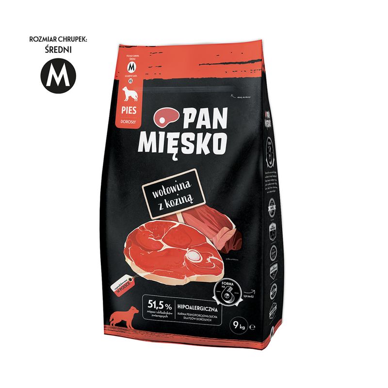 Pan Mięsko Medium Rind mit Ziegenfleisch