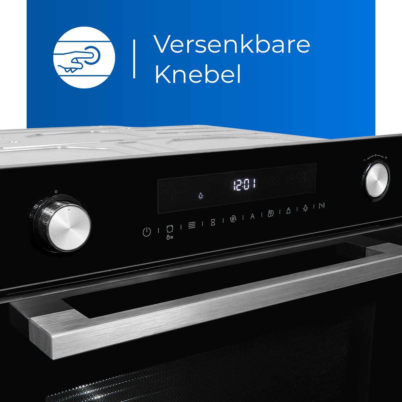 exquisit Einbau-Mikrowelle EBEM 797-H-030, Mikrowelle, Mikrowelle + Grill, Mikrowelle + Heißluft, Grill, Auftau-Programm, Mikrowelle + Grill + Umluft, Grill + Umluft, 72,00 l, Timer, Kindersicherung, 5 Leistungsstufen, Kombinationsgerät