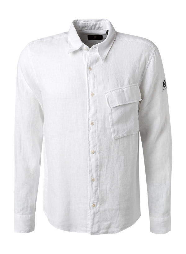 BELSTAFF, Hemd, Reines Leinen, weiß