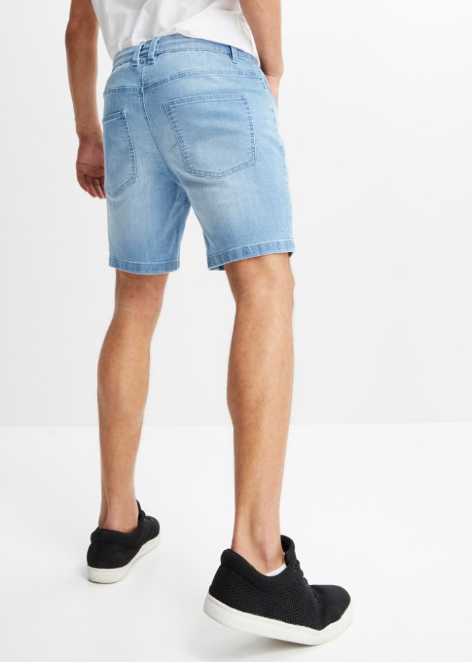 Stretch-Long-Jeans-Shorts, Loose Fit