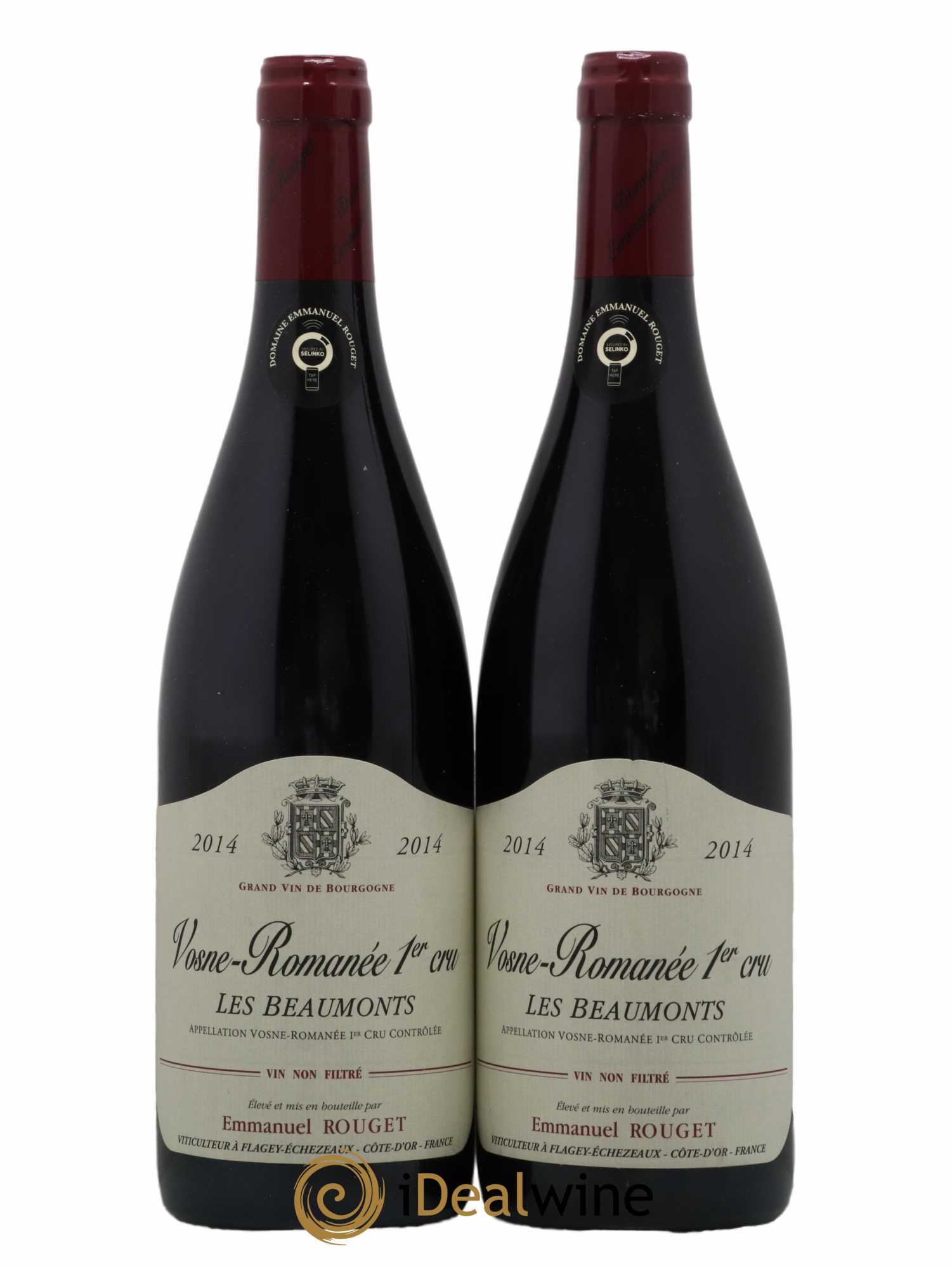 Vosne-Romanée 1er Cru Les Beaumonts Emmanuel Rouget  2014 - Lot de 2 Bouteilles