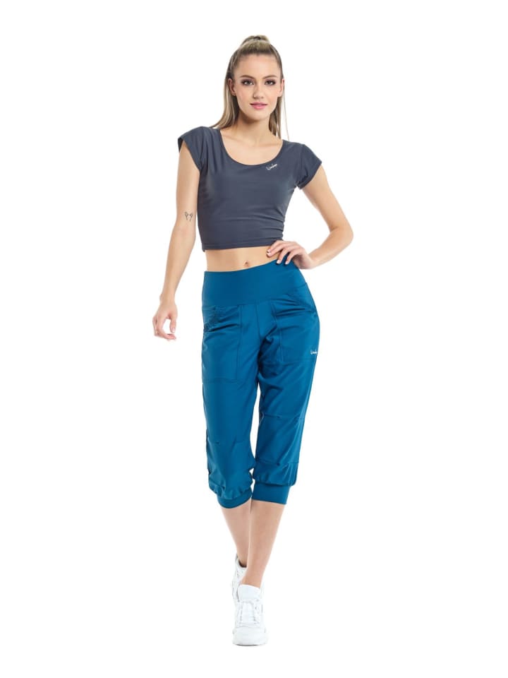 Winshape Functional Comfort ¾ Leisure Trousers LEI201C in teal green günstig kaufen