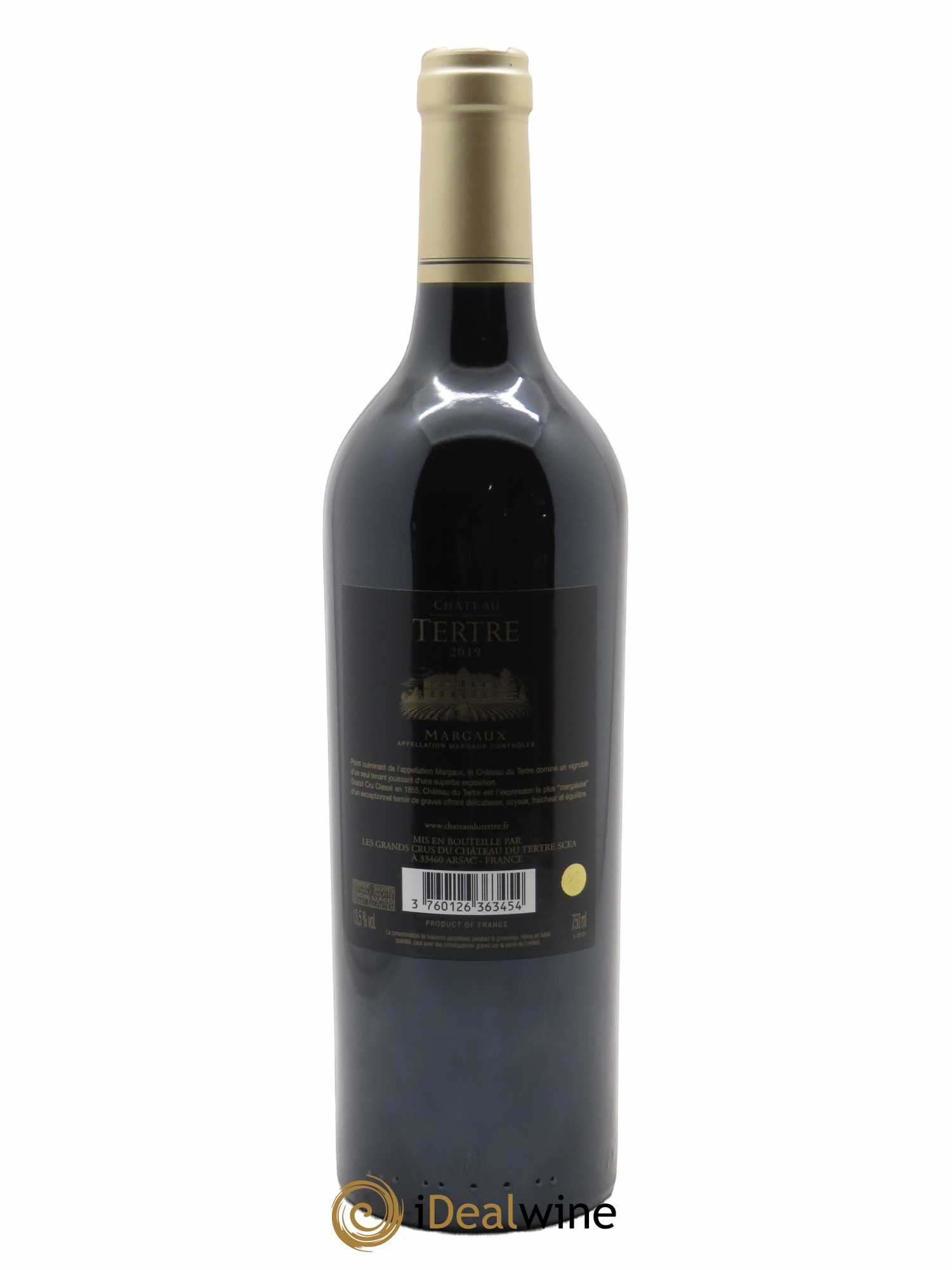 Château du Tertre 5ème Grand Cru Classé (CBO à partir de 6 bts) 2019 - Lot de 1 Bouteille